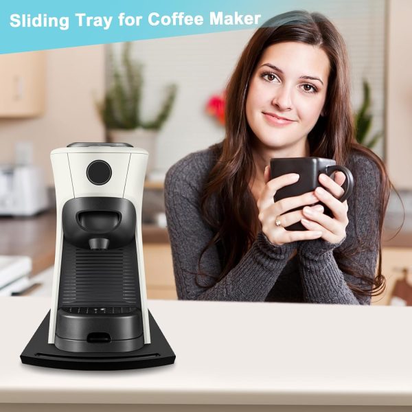 Sliding Tray for Coffee Maker, Kitchen Appliance Moving Caddy, Countertop - Image 7