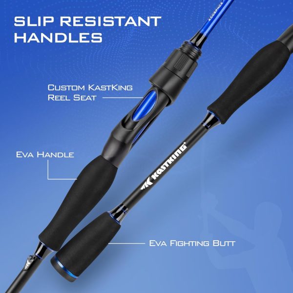 KastKing Centron Fishing Rod and Reel Combo, Spinning & Baitcasting Combos, - Image 5