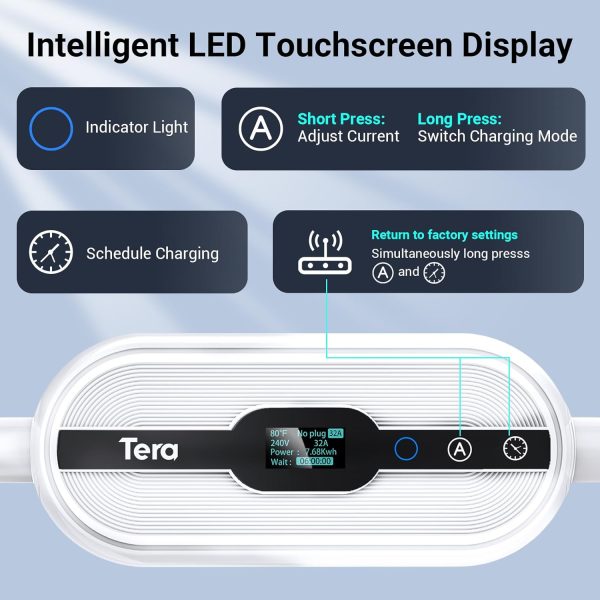 Tera Portable Electric Vehicle Charger: Level 1 & 2 EV Charger with 32 Amps - Image 7