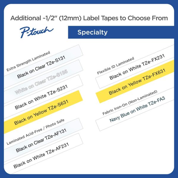 Brother Genuine P-touch TZE-MQF31 Tape, 1/2" (0.47") Wide Standard - Image 5
