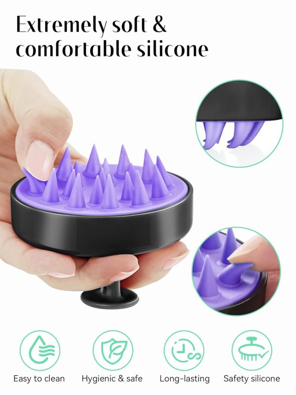 HEETA Shampoo Scalp Brush Massager Hair Growth, Scalp Scrubber with Soft - Image 3