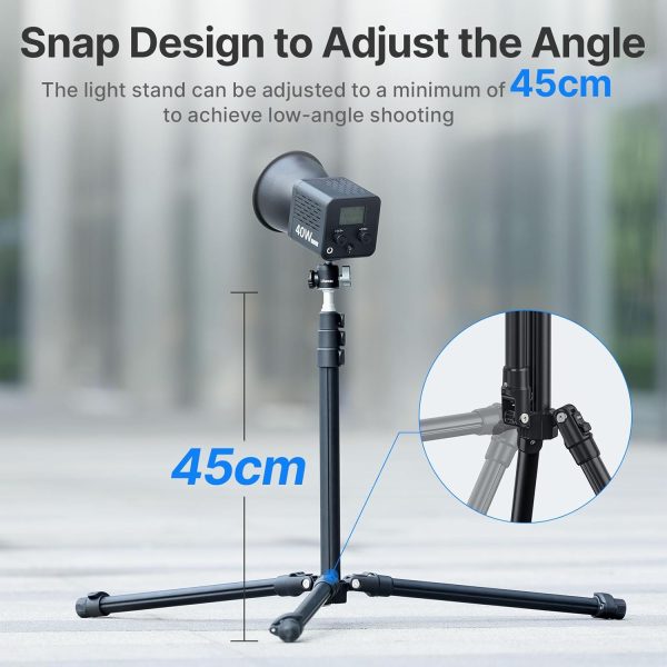 Ulanzi TT43 Extendable Photography Light Stand, Adjustable 6.23ft Aluminum - Image 5