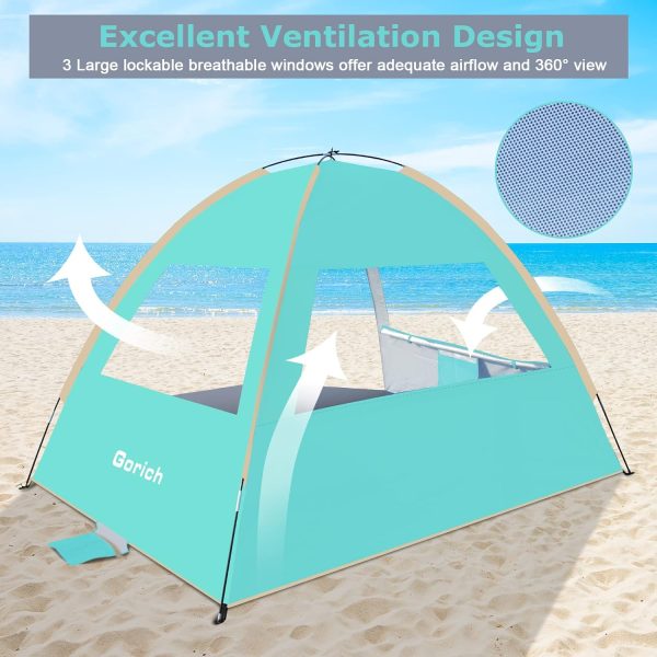 Gorich Beach Tent Sun Shelter for 3/4-5/6-7/8-10 Person with UPF 50＋ UV - Image 6