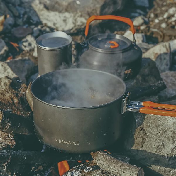 Fire-Maple Feast 4 Piece Camping Cookware Cookware Cookware Kit Outdoor - Image 6