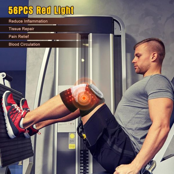 Cordless Red Light Knee Massager with Heat for Knee Pain Relief, Heating - Image 7