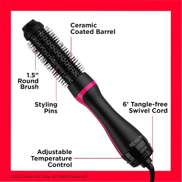Revlon One Step Root Booster Round Brush Dryer and Hair Styler | Fight - Image 2