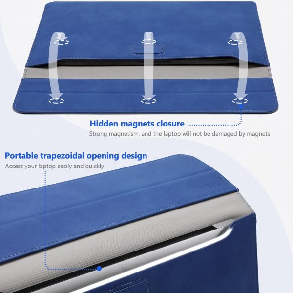 HYZUO 15 Inch Laptop Sleeve Case with Stand Feature Compatible with MacBook - Image 4