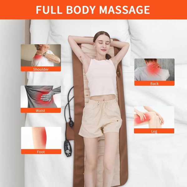Full Body Massage Mat with Heat, Back Massager for Pain Relief Deep Tissue, - Image 5