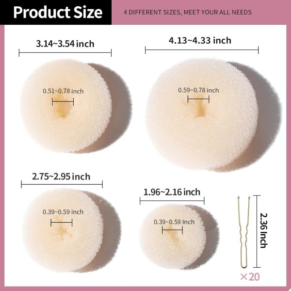 Teenitor Hair Bun Shaper Set with Extra-large, Large, Medium, Small - Image 7