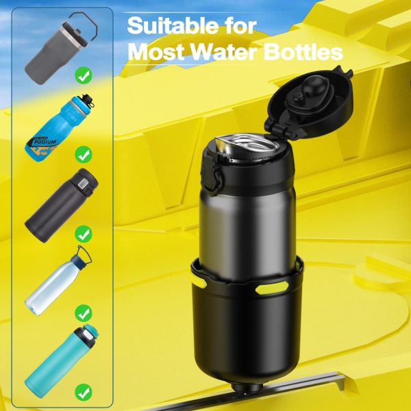 Kayak Cup Holder with Rubber Tab, Multifunctional Kayak Water Bottle Holder - Image 4