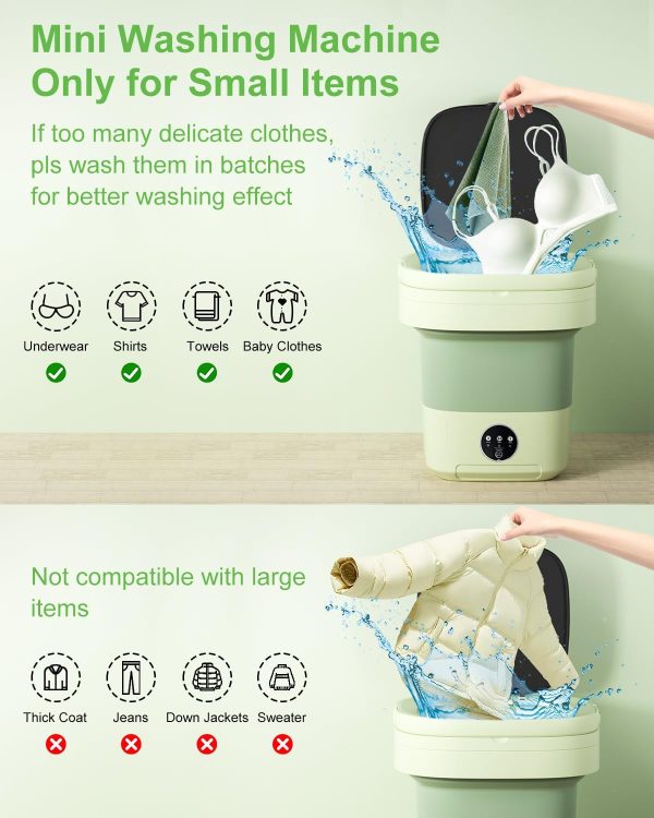 Portable Washing Machine,13L Laundry Washer with 3 Modes Deep Cleaning for - Image 6