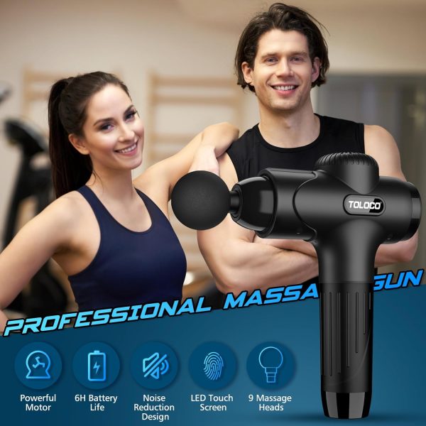 TOLOCO Massage Gun, Massage Gun Deep Tissue, Percussion Massage Gun with 10 - Image 7
