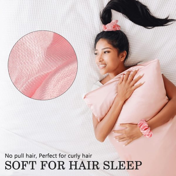 Satin Scrunchies for Women 60 Pack, Silk Scrunchies for Hair Scrunchies for - Image 4