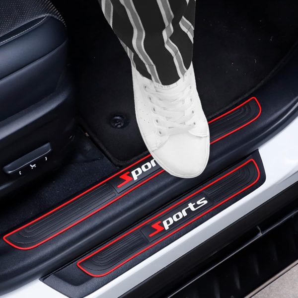 SINGARO Car Door Threshold Protection, 4PCS Door Edge Step Dust Shield - Image 6