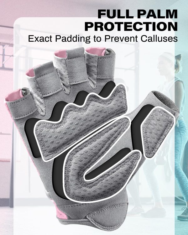 VINSGUIR Breathable Workout Gloves for Women, Weight Lifting Gloves for - Image 2