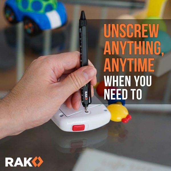 RAK Multitool Pen 2-Pack - Multi-Tool Pens with LED Light, Flathead & - Image 8