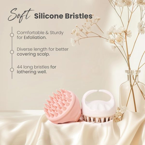 AIMIKE Hair Scalp Massager Shampoo Brush, Soft Silicone Scalp Brush Hair - Image 3