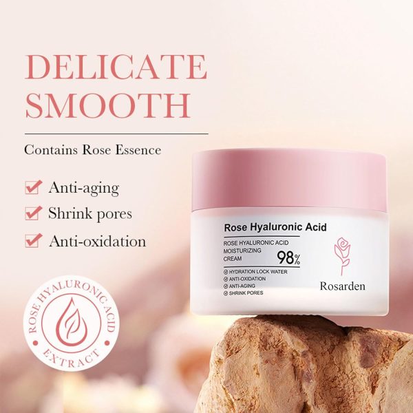 Rose Skin Care Set, 11Pcs Hyaluronic Acid Face Care Set for Women Include - Image 5