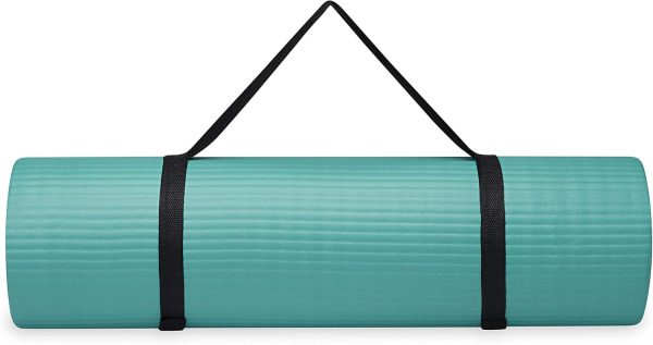 Gaiam Essentials Thick Yoga Mat Fitness & Exercise Mat with Easy-Cinch Yoga - Image 8