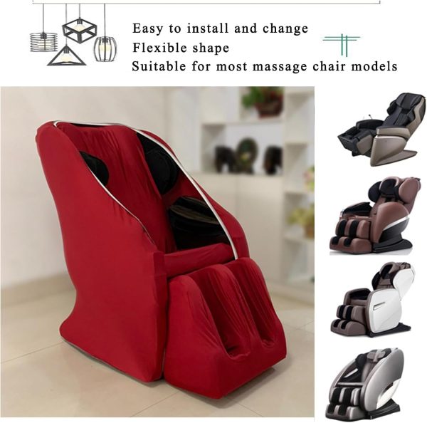 Full Body Massage Chair Cover Protector,Zero Gravity Wing Recliner Chair - Image 6