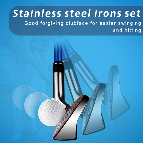PGM Left Handed Golf Club Set - Junior Complete Golf Club Set for Kids - Image 5