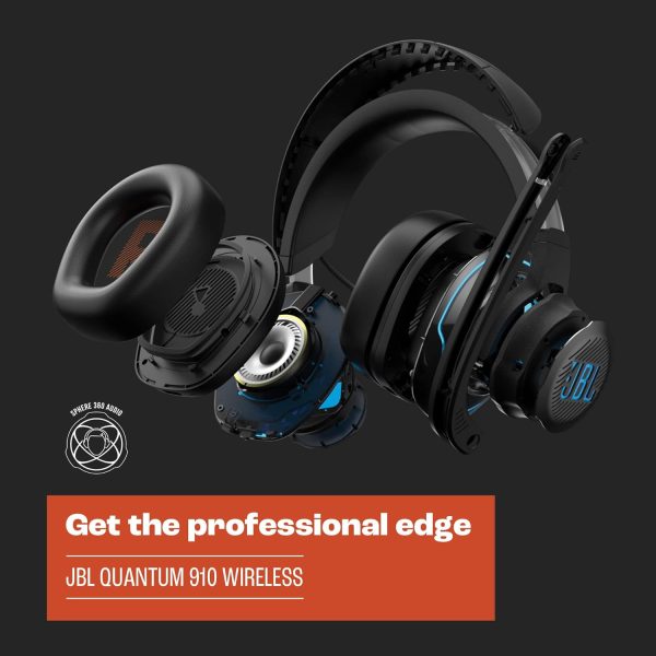 JBL Quantum 910 - Wireless Over-Ear Performance Gaming Headset with Head - Image 4
