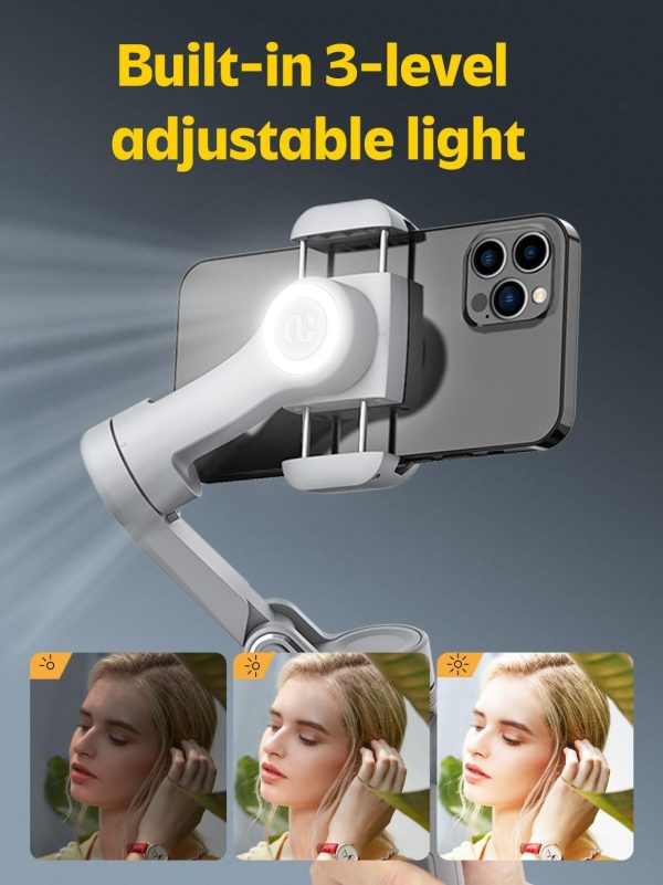 Professional Gimbal Stabilizer for Smartphone w/Wireless Charging OLED - Image 3