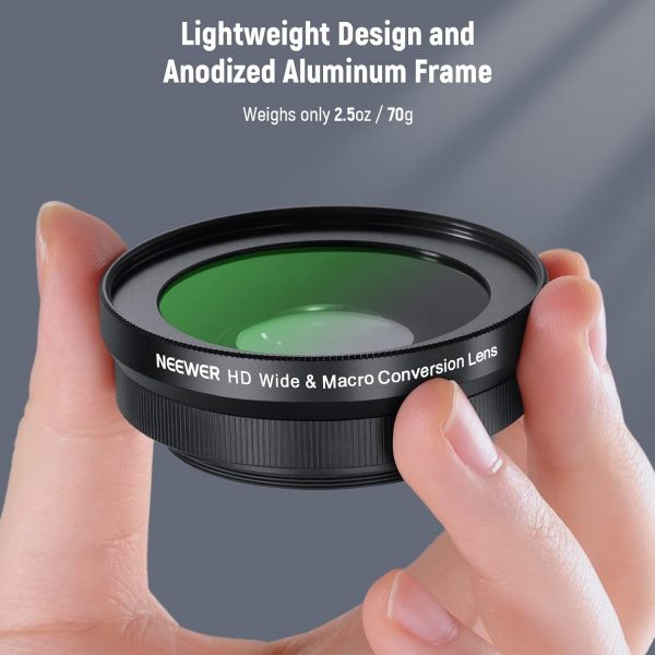 NEEWER 40.5mm HD Wide Angle Lens Compatible with Sony ZV-1F ZV-E10 A5000 - Image 6