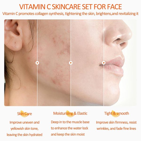 Vitamin C Complete Skin Care Set, 10-In-1 Skin Care Kit With Face Wash, - Image 3