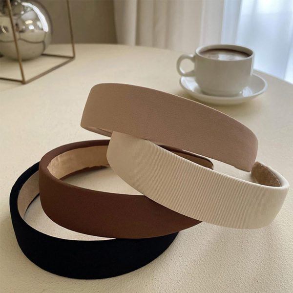 4PCS Headbands for Women Girls Thick Headbands,Wide Padded Headband Non - Image 3