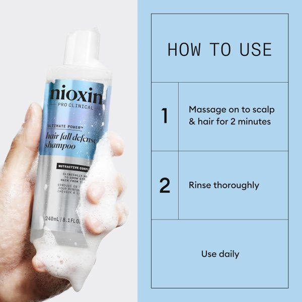 Nioxin Hair Fall Defense Shampoo - Shampoo for Hair Loss - Image 5