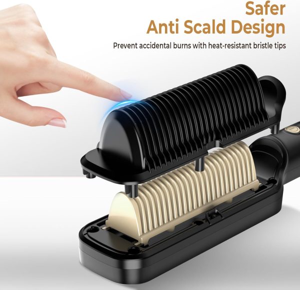 Hair Straightener Brush with Ceramic Coating, Hair Straightener Comb 6 - Image 4