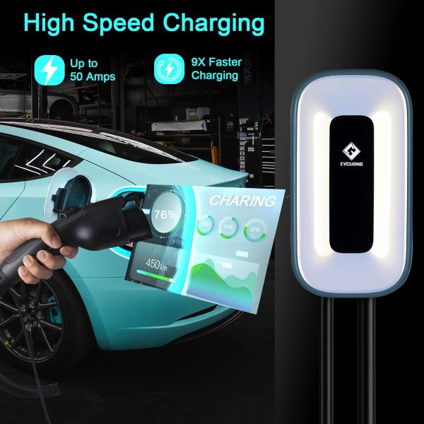 EV Charger Level 2, Ultra Compact, Up to 50 Amp Charging Station for Home, - Image 5