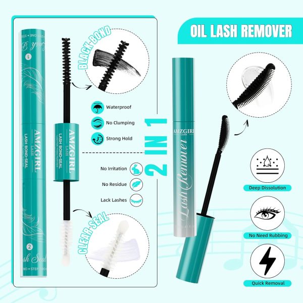 Lash Extension Kit 280Pcs,DIY Individual Lashes Clusters Kit,Lash Bond And - Image 4