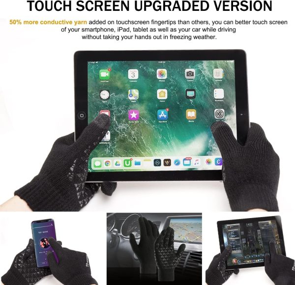 TRENDOUX Winter Gloves for Men Women - Upgraded Touch Screen Cold Weather - Image 2