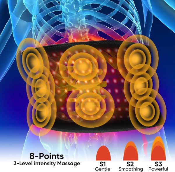 Red Infrared Light Belt for Body: Heating Vibration Massage Wrap Pad for - Image 2
