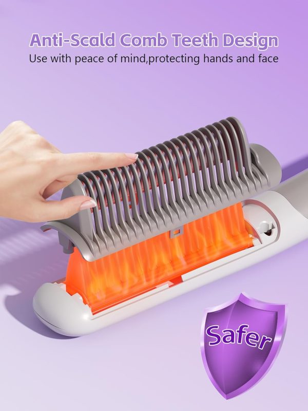 Hair straighteners for Women,Hair Straightener Brush,Straightening Comb for - Image 2