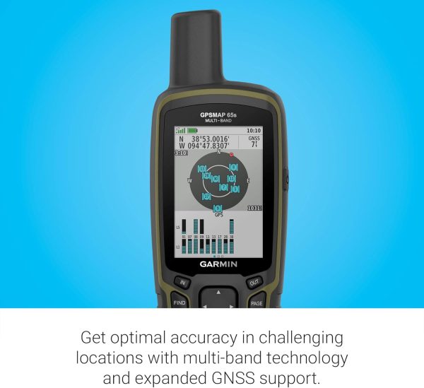 Garmin GPSMAP 65s, Button-Operated Handheld with Altimeter and Compass, - Image 4