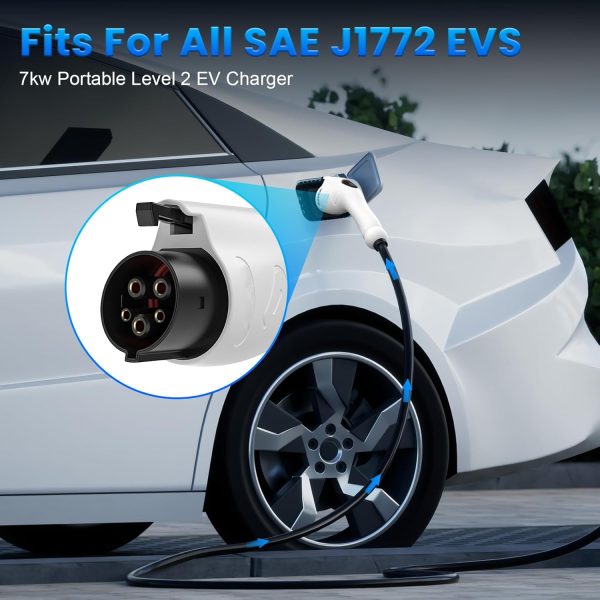 Portable Electric Car Charger with Adjustable Current(10-32A),240V EV - Image 3