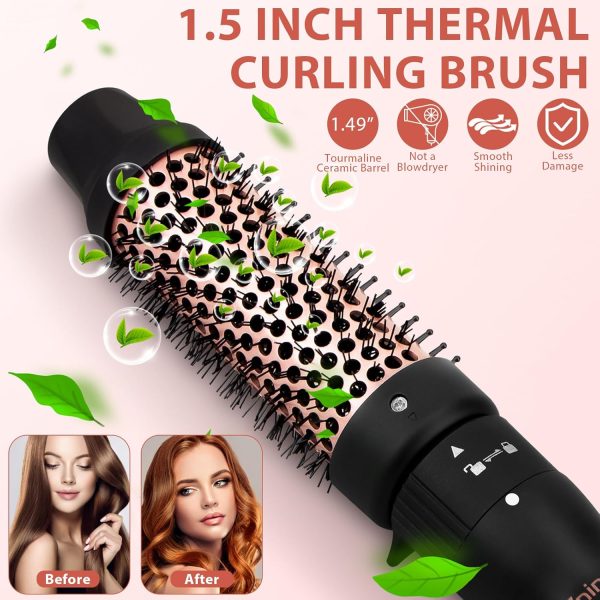 5 in 1 Curling Iron Set, 3 Interchangeable Ceramic Hair Curling - Image 3