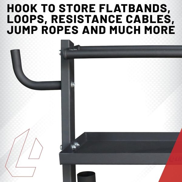 Lifeline Fitness Home Gym 3-Shelf Dumbbell and Kettlebell Storage Rack with - Image 6