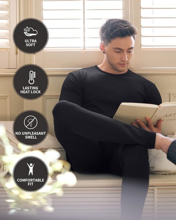 WEERTI Thermal Underwear for Men Long Johns with Fleece Lined, Base Layer - Image 5