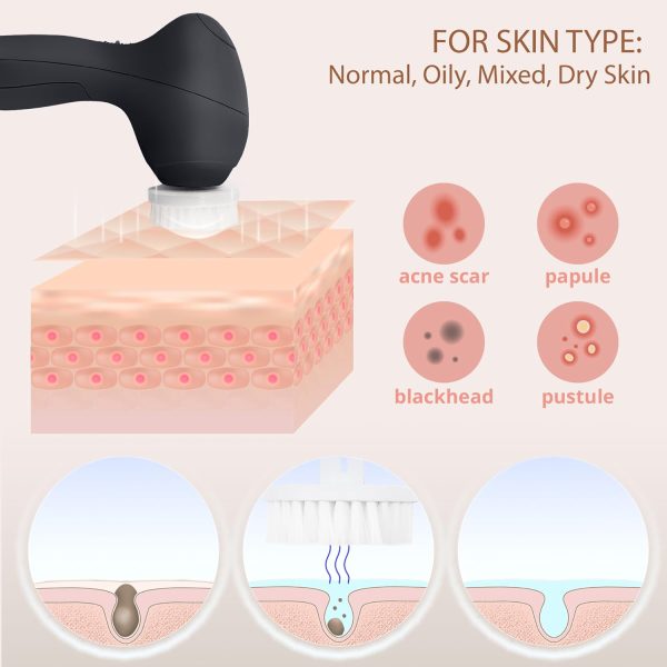 Face Scrubber | Facial Cleansing Brush Exfoliator Skin Care Products Beauty - Image 3