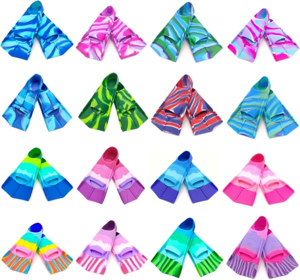 Kids Swim Fins,Comfortable Silicone Flippers for Swimming and Diving,Size - Image 3