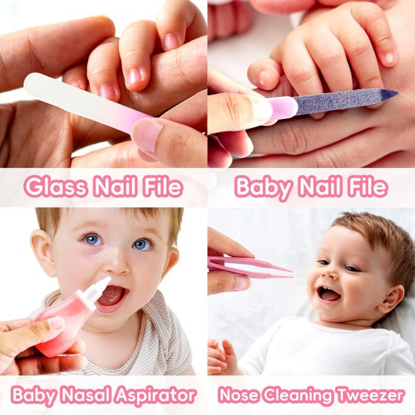 Baby Grooming Kit, Infant Safety Care Set with Hair Brush Comb Nail Clipper - Image 6