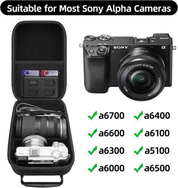 Hard Carrying Case Compatible with Sony Alpha a6400 / a6700 / a6600 / a6100 - Image 3
