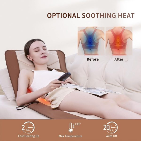 Full Body Massage Mat with Heat, Back Massager for Pain Relief Deep Tissue, - Image 5