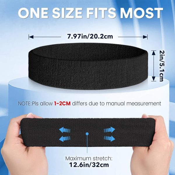 BEACE Sweatbands Sports Headband for Men & Women - Moisture Wicking - Image 7