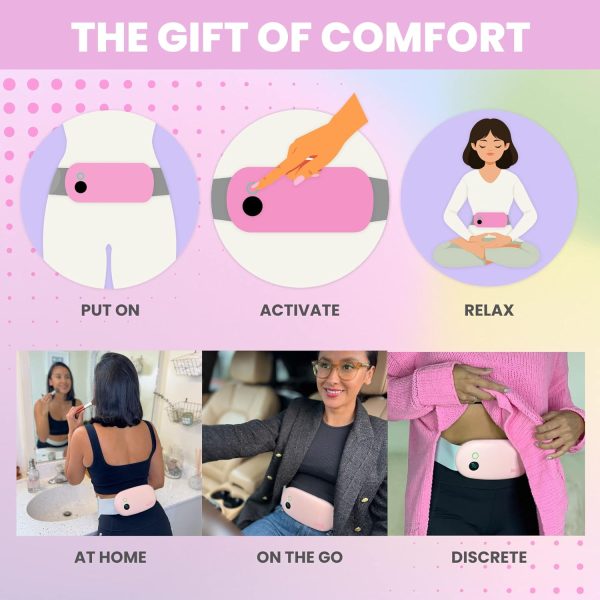 Portable Heating Pad for Cramps. Period Pain Relief Device & Menstrual Heat - Image 4