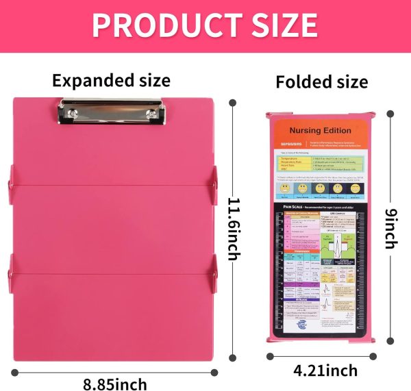Nursing Clipboard with Nursing and Medical Edition Cheat Sheets 3 Layers - Image 3